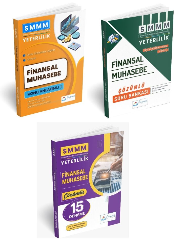 SMMM Finansal Muhasebe |KONU + Soru Bankası + DENEME | (3 Kitap Seti)